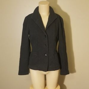 Black Cold Water Creek Button-Down Blazer